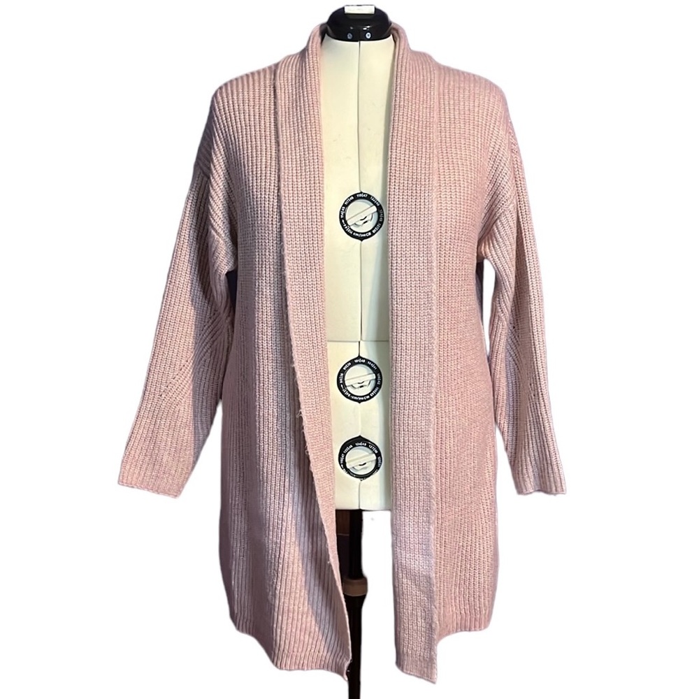 Lane Bryant Lilac Shawl Collar Soft Open Front Cardigan